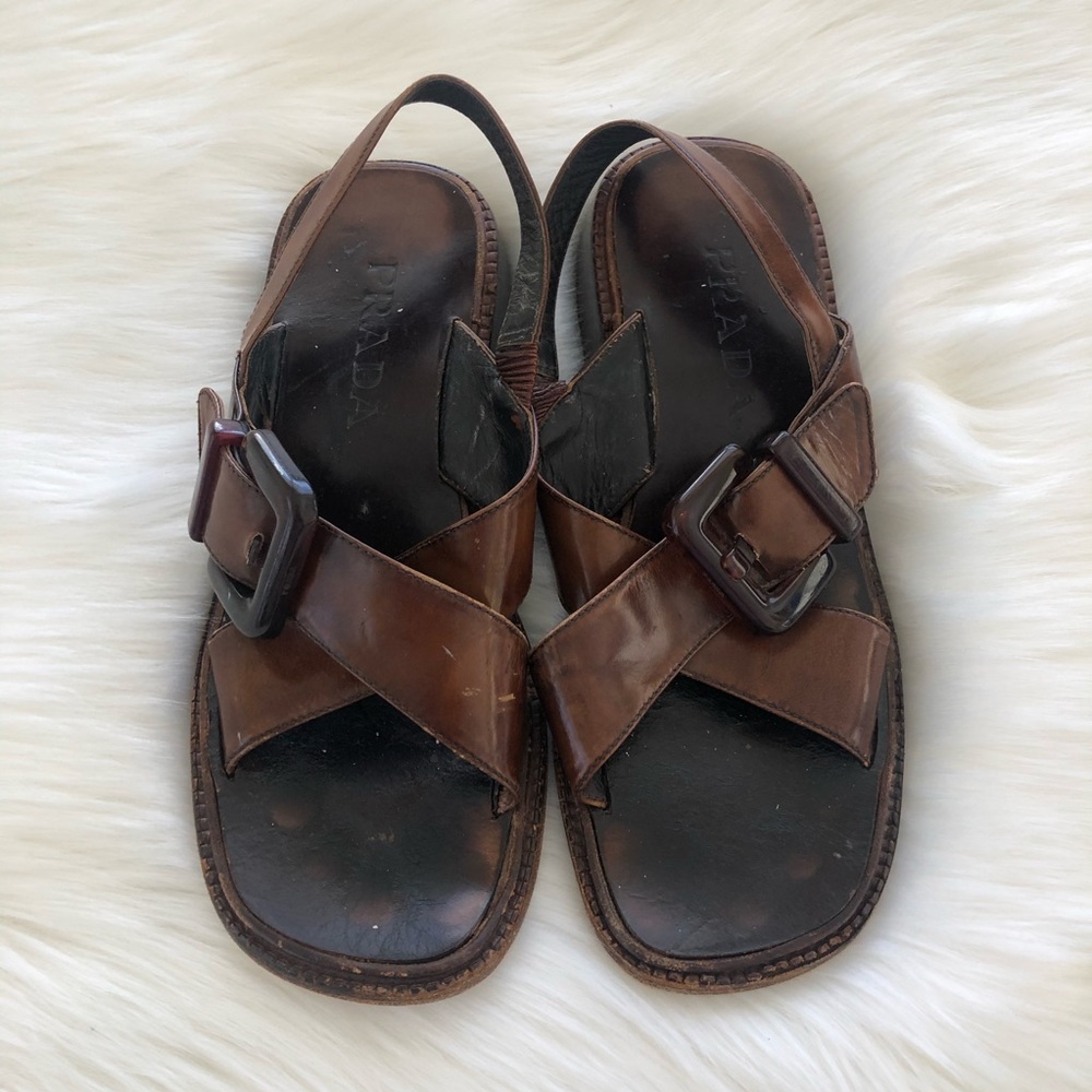 Prada Brown Sandals